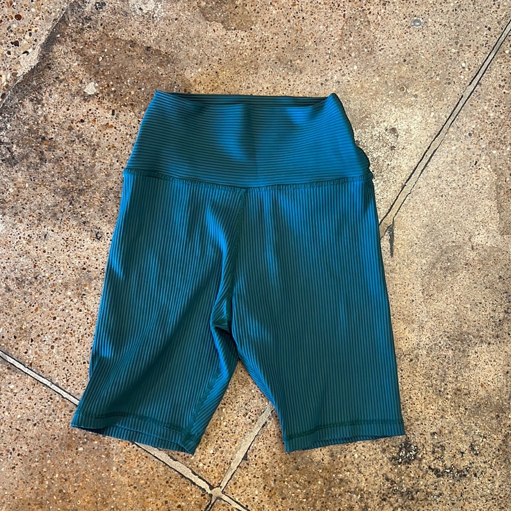 Glyder Green Biker Shorts